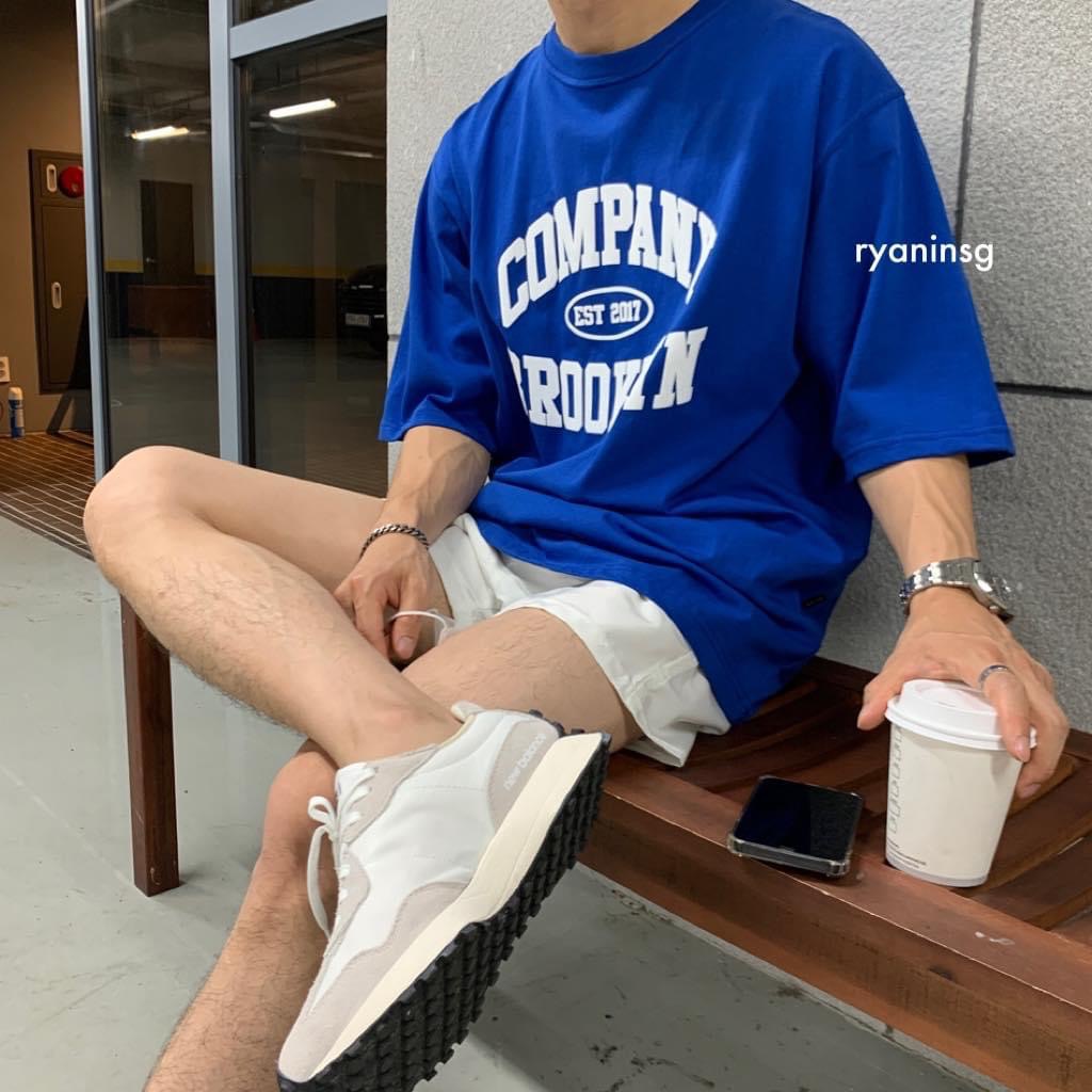 RYAN - Áo thun nam COMPANY ngắn tay vải cotton thương hiệu RYAN form rộng phong cách Hàn Quốc