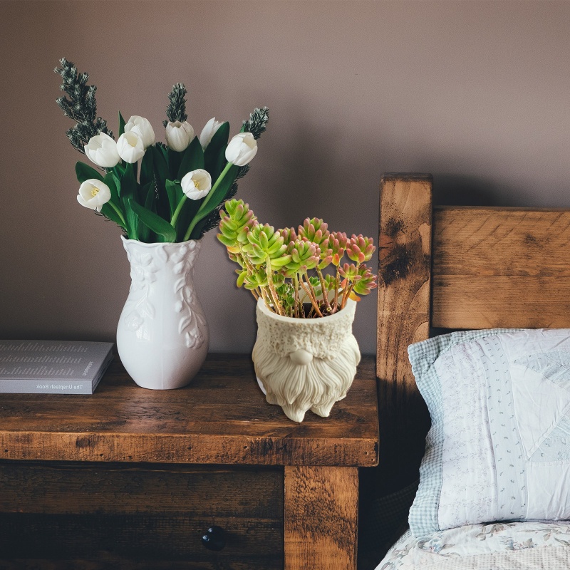 Khuôn Silicone Làm Ống Đựng Bút / Chậu Hoa Bằng Resin DIY