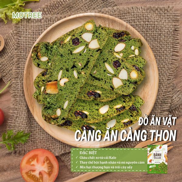 [CHÍNH HÃNG] Bánh Ăn Kiêng Biscotti Motree, Ăn Vặt Giảm Cân 250g