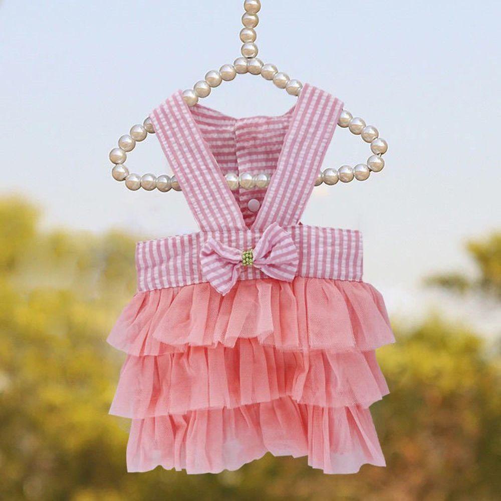 Đầm Phối Ren Thắt Nơ Nhiều Kích Cỡ Thời Trang Xuân Thu Cho Thú Cưng