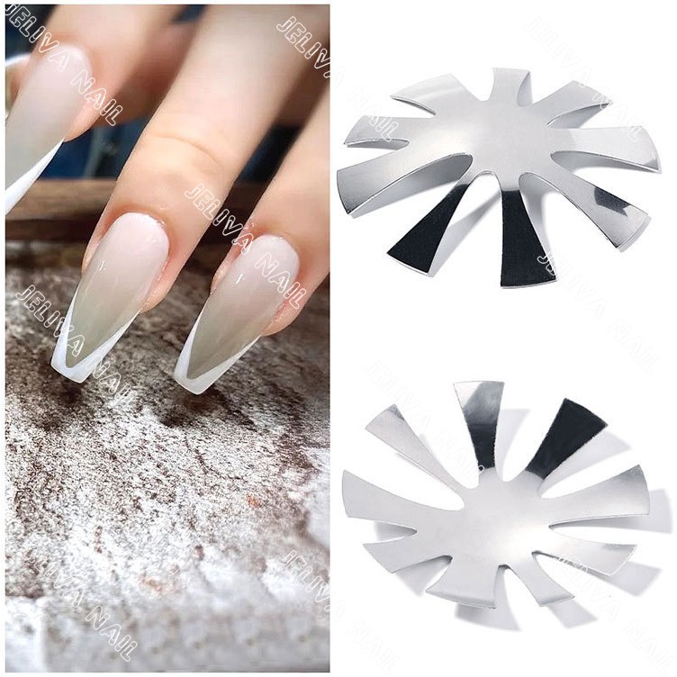 Khuôn cắt bột nail làm móng hình chữ V