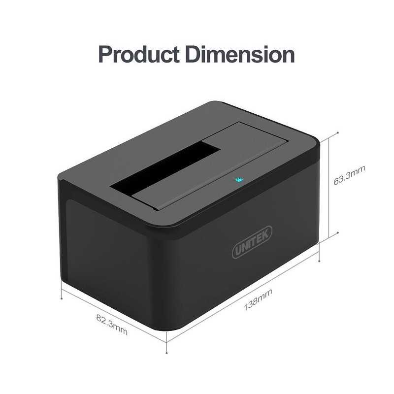 HDD Docking USB 3.0 sang Sata 2.5/3.5 Unitek Y 1078 Dock Đế cắm đọc ổ cứng