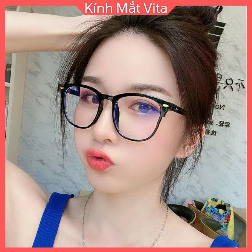 Kính Cận Nữ Shopvita Gọng Kính Cận Cao Cấp Kính Chống Ánh Sáng Xanh Bảo Vệ Mắt- VT23