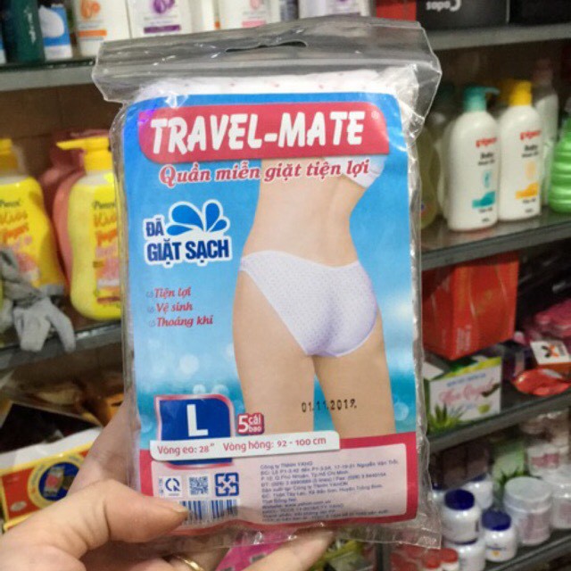 Quần lót giấy Travel-Mate