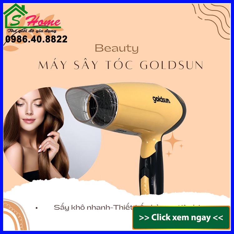 Máy sấy goldsun, Máy sấy tóc Goldsun 2 chiều có thê gấp bảo hành 12 tháng lỗi đổi mới trong 7 ngày 10101533