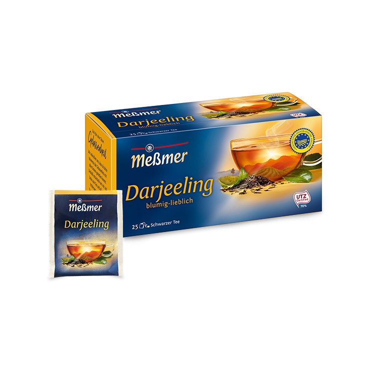 Trà Túi Lọc Trà Đen Darjeeling Messmer/ Darjeeling Hộp 25 Gói - Nhập Khẩu Từ Đức