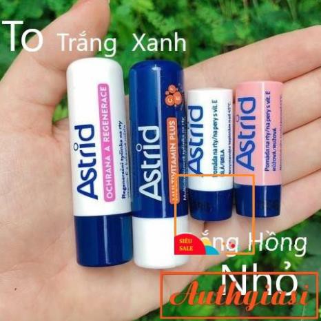 Son dưỡng mỡ hươu Astrid To 4,7g và Nhỏ 3g