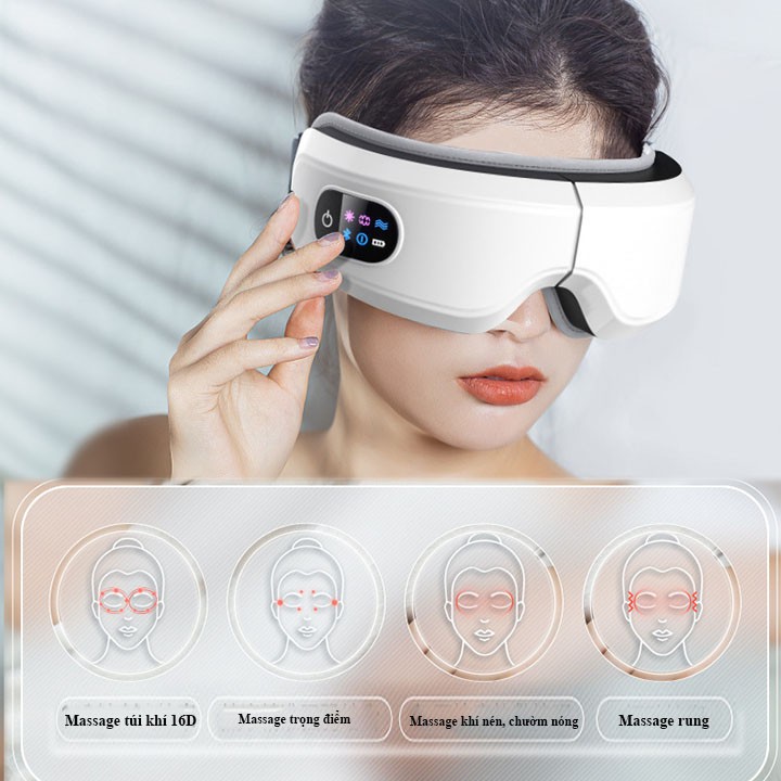 Máy massage mắt, Eye Massage không dây Smart Bluetooth - Bảo hành 12 tháng