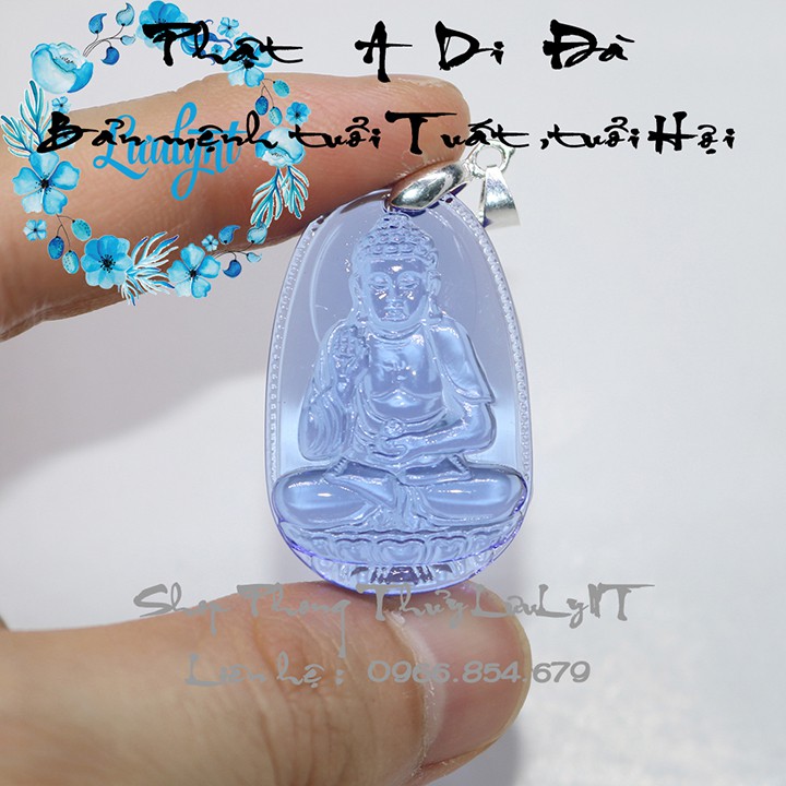 MIỄN PHI VẬN CHUYỂN - Mặt dây chuyền phật A Di Đà size nhỏ - Bản mệnh 12 giáp - Mặt phật - Tượng phật