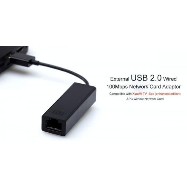 Đầu Chuyển Đổi Usb 2.0 Lan Sang Ethernet Rj45 100mbps Xiaomi