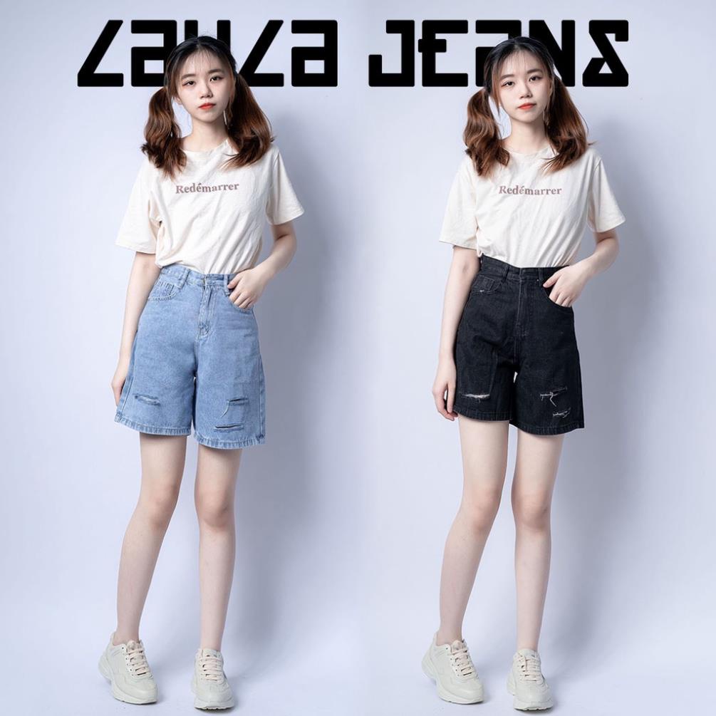 Quần Jean Nữ Ngố Rách 3 Đường Layla Ver.172, Đùi Ngố Chất Bò Lai Cuốn Đẹp Kiểu Ulzzang Hàn Quốc ⚡