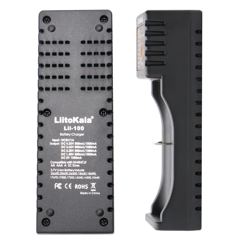 Bộ Sạc zzz Lii-100 Cho 26650 16340 RCR123 14500 LiFePO4 1.2V Ni-MH Ni-Cd