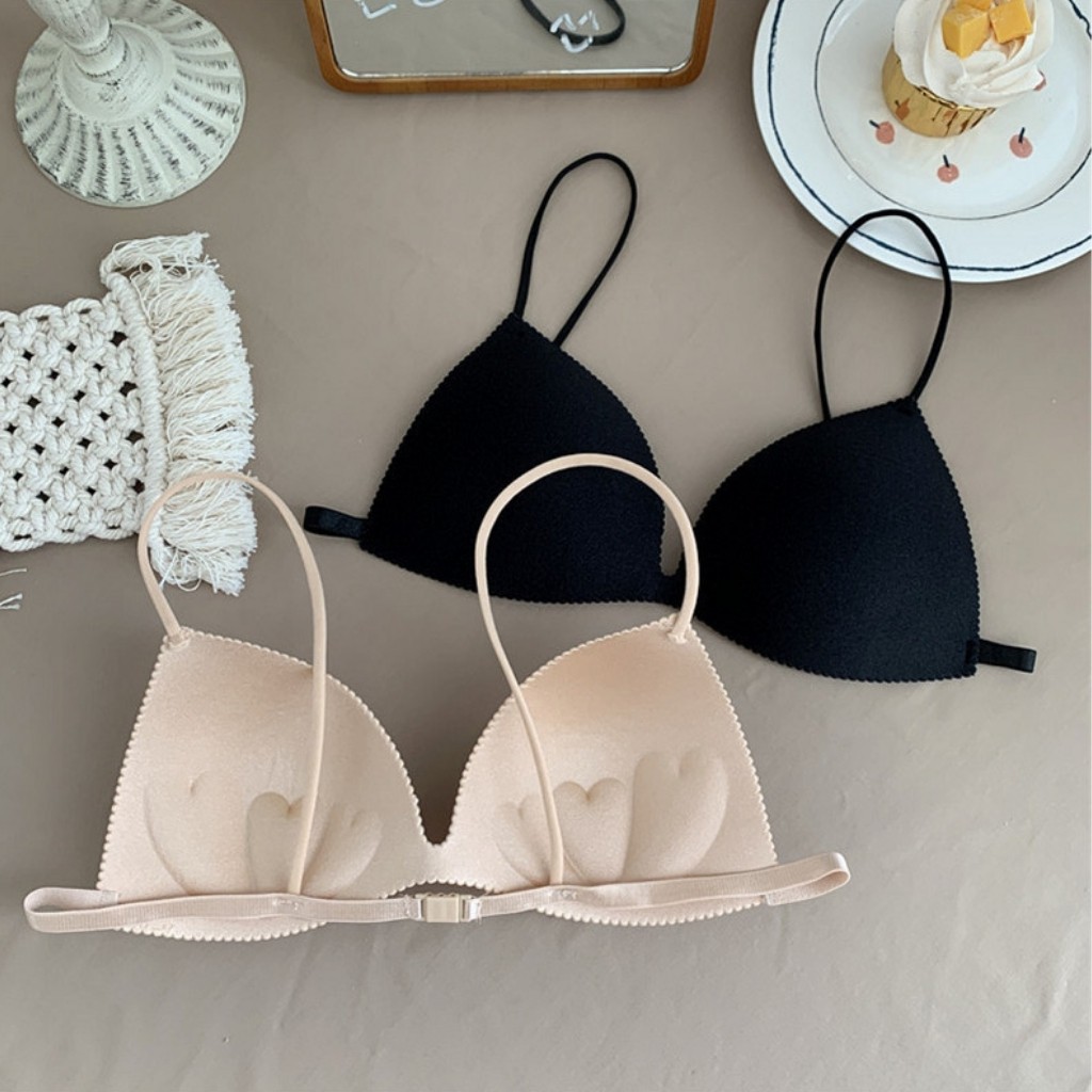 Áo Bra Su Đúc Dây Mảnh Không Gọng, Có Mút Mỏng, Mắc Cài Sau Mặc Thoáng Mát Cho Mùa Hè