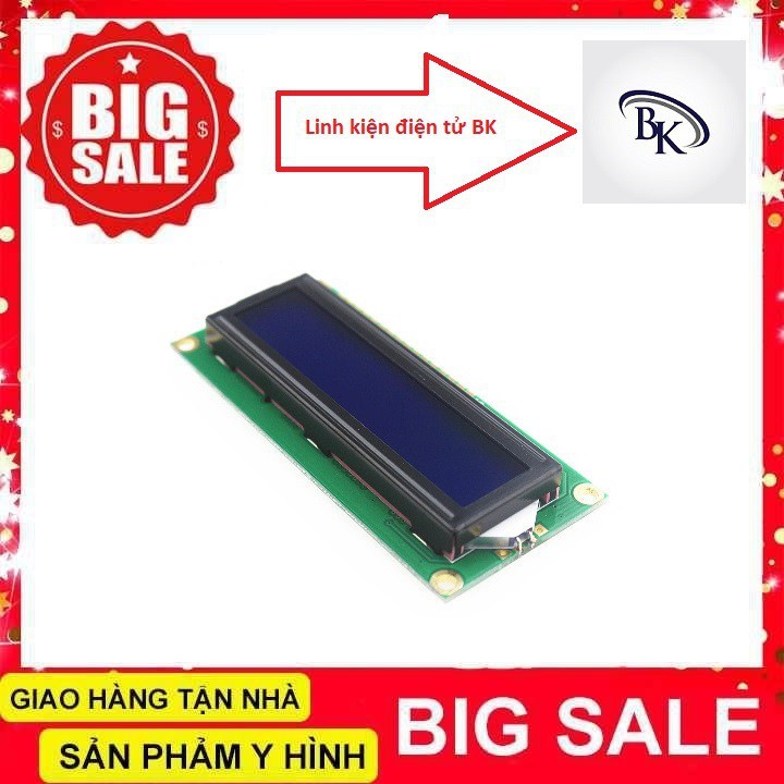 Màn Hình LCD1602 3.3-5V-linhkiendientubk