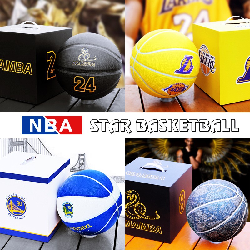 Bóng Rổ NBA STAR STEPHEN CURRY Size Số 7 Da PU Cao Cấp Thi Đấu Sân Bóng Rổ Ngoài Trời Outdoor Và Sân Trong Nhà Indoor