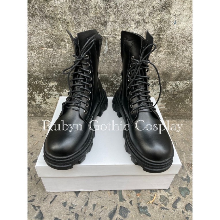 freeship [Video] 🔥 Giày Boots chiến binh khoá kéo cool ngầu độc lạ mới ( dây kéo phía sau )