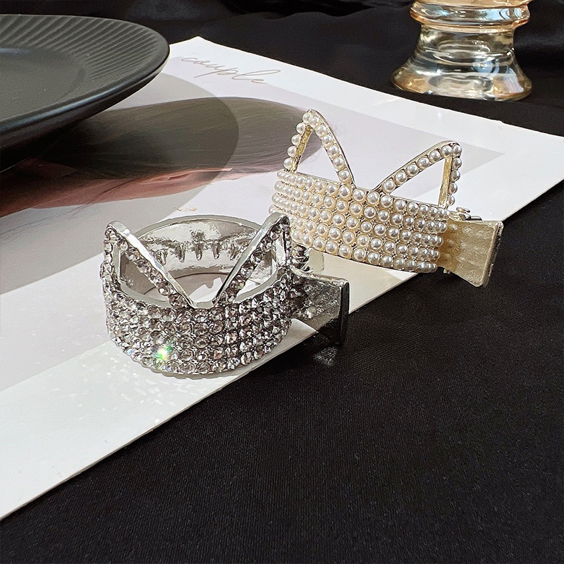 Kẹp Tóc Hình Tai Mèo Đính Đá Nhỏ Xinh Thời Trang Hàn Quốc