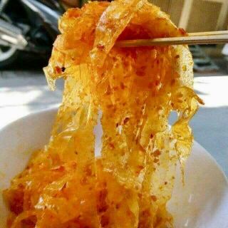 NHÀ LÀM BAO NGON:100GR Bánh tráng trộn sa tế muối tắc ruốc hành phi