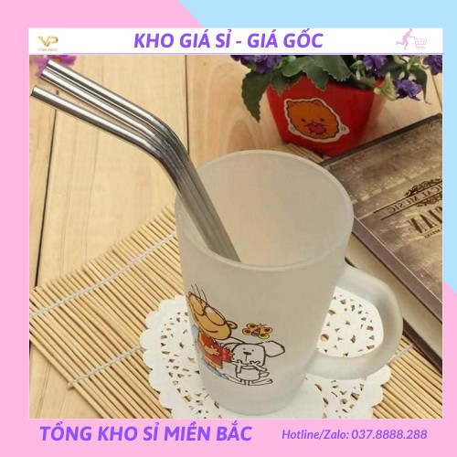 [❌GIÁ SỈ❌]Set 2 ống hút inox kèm cọ rửa thân thiện môi trường 2241