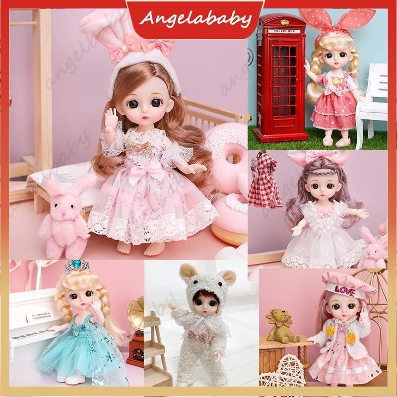 Búp Bê barbie 16cm Kiểu Công Chúa Dễ Thương Cho Bé Gái