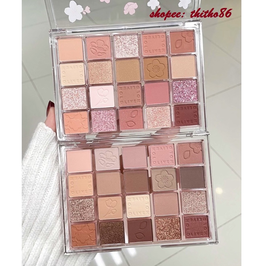 Bảng Phấn Mắt 20 Ô HOLD LIVE Hoa Anh Đào Flowers Sakura HL548 - HOLDLIVE