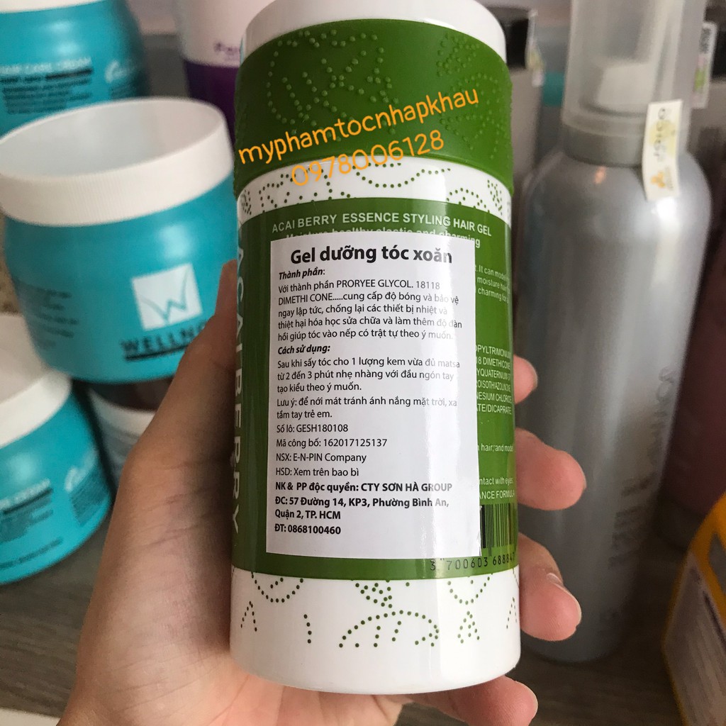 Gel dưỡng tóc xoăn Acai Beauty France Styling 280ml