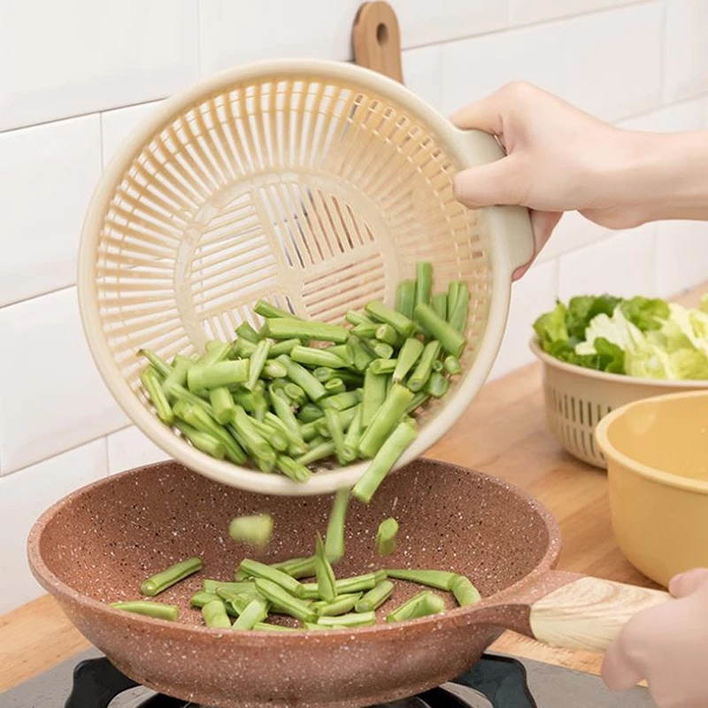 Rổ Rửa Trái Cây Hai Tầng Đa Năng Có Thể Tháo Rời Tiện Dụng Cho Nhà Bếp