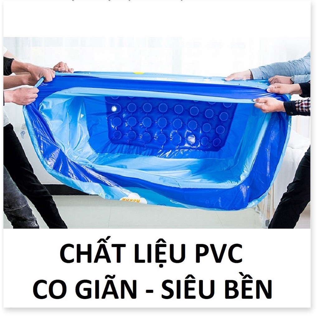 Bể Bơi Thành Cao Cho Bé❤️đủ kích thước❤️ thành cao 3 tầng, nhựa siêu dày, đáy phồng chống trượt