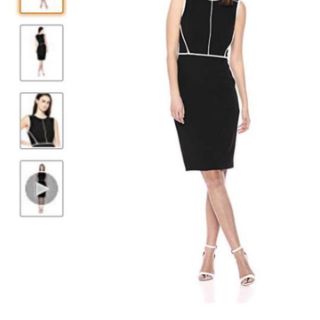 Đầm ôm Body Sheath Dress viền trắng