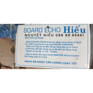 Bo mạch vang echo Hiếu