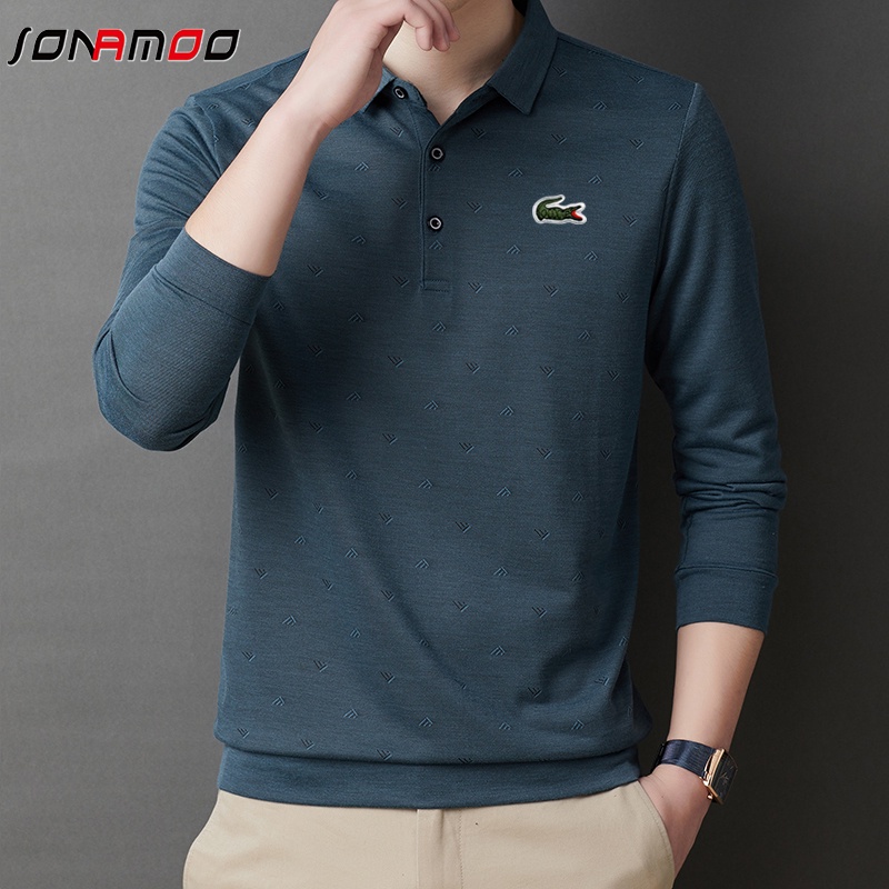 MỚI Áo polo tay dài thời trang dành cho nam