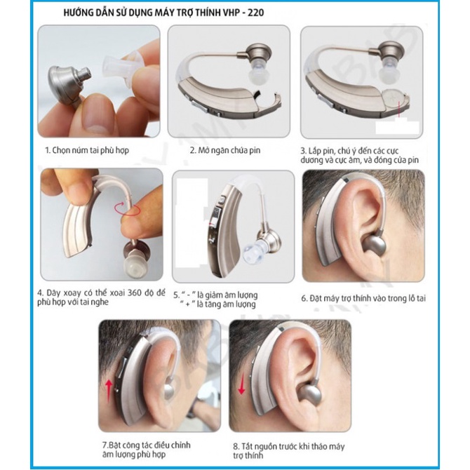 Máy Trợ Thính, Tai Nghe Trợ Thính Cho Người Già VHP 220