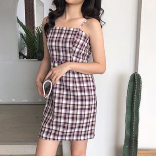 Váy 2 dây kẻ 847