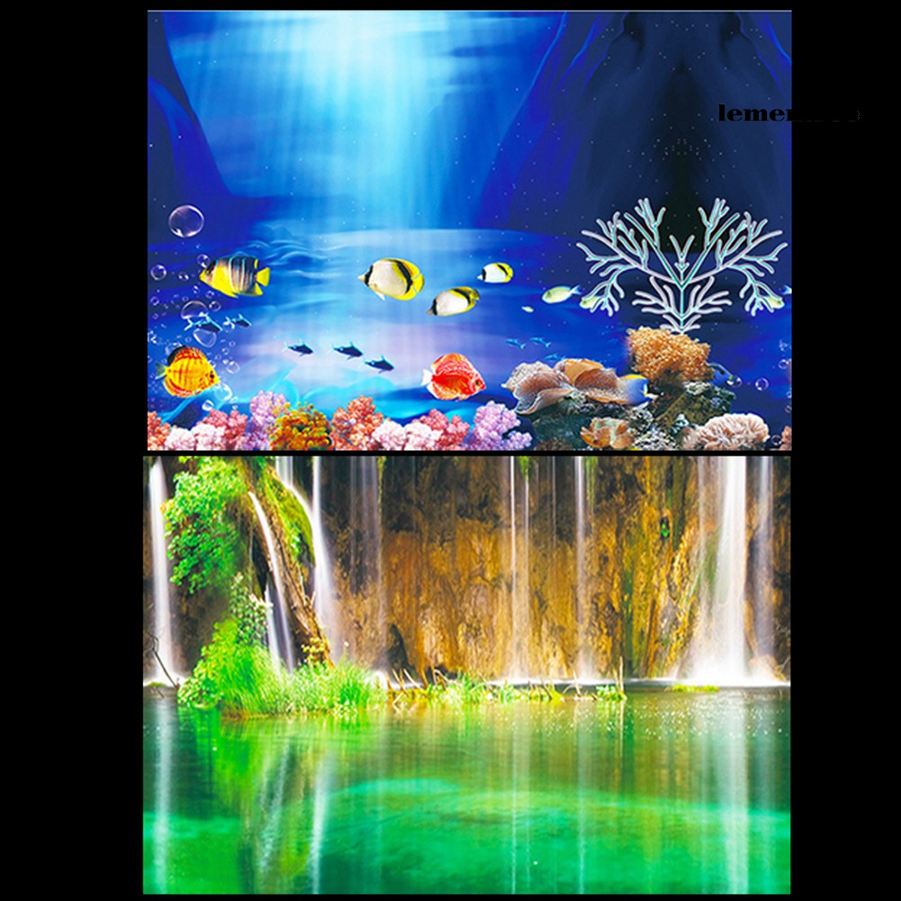 ❀Qt❀Tấm Áp Phích Dán Tường Trang Trí Bể Cá