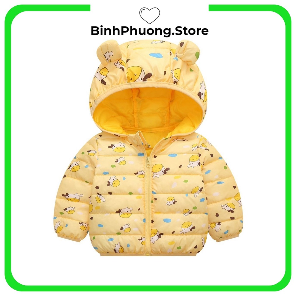 Áo Khoác Phao Cho Bé Trai Bé Gái Hàn Quốc 6 tháng 1 2 3 tuổi BinhPhuong.Store