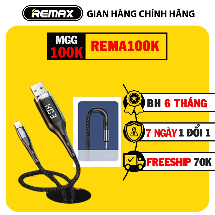 Cáp sạc tích hợp màn hình LED Remax RC-096