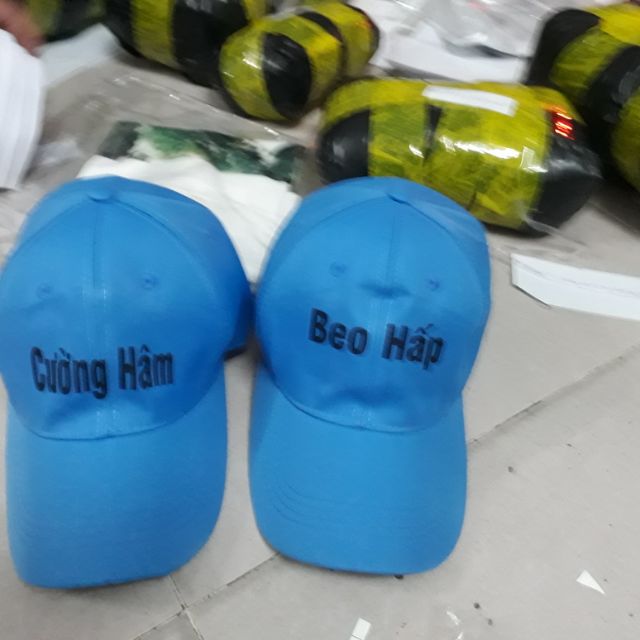 Mũ cặp IN TÊN THEO YÊU CẦU thích tên nào in tên đó