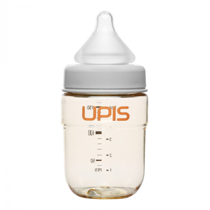Bình sữa Upis Premium Pes 180ml (Xám)