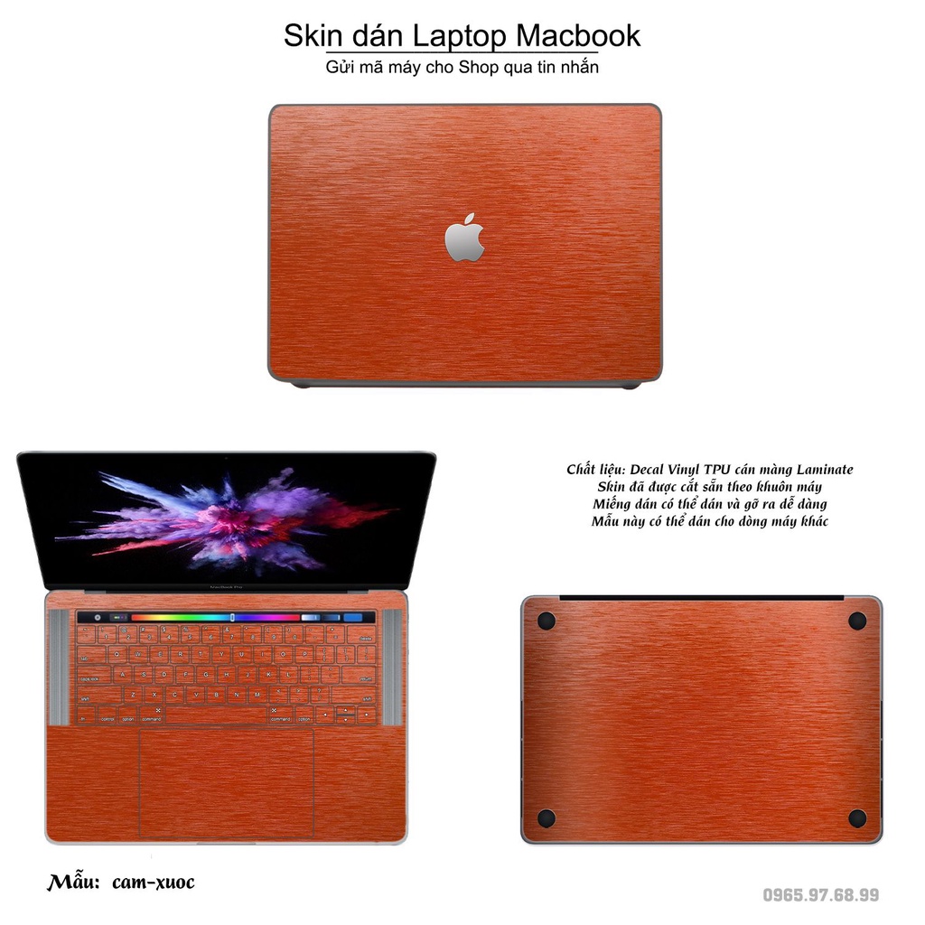 Skin dán Macbook mẫu Aluminum Chrome cam xước (đã cắt sẵn, inbox mã máy cho shop)