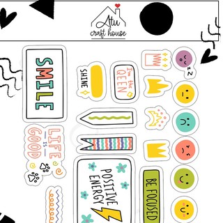 ICON CUTE Sticker die-cut - Sticker cắt rời - Nguyên vật liệu làm Scrapbook Handmade (rất nhiều mẫu)
