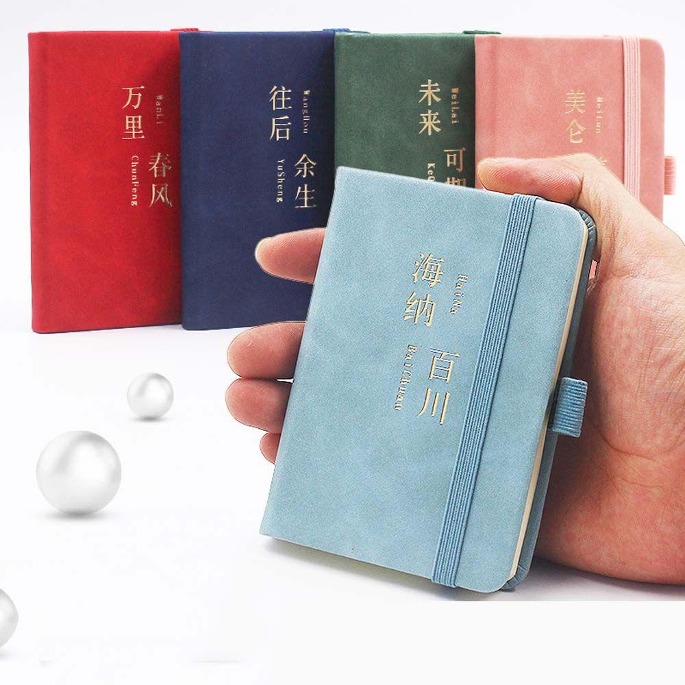 Sổ Tay Khổ A7 Phong Cách Đơn Giản Dùng Lên Kế Hoạch Hàng Ngày