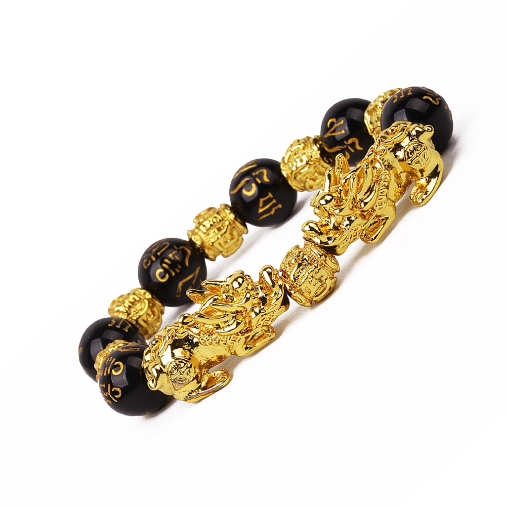 Vòng tay hạt đá obsidian may mắn cho nam nữ