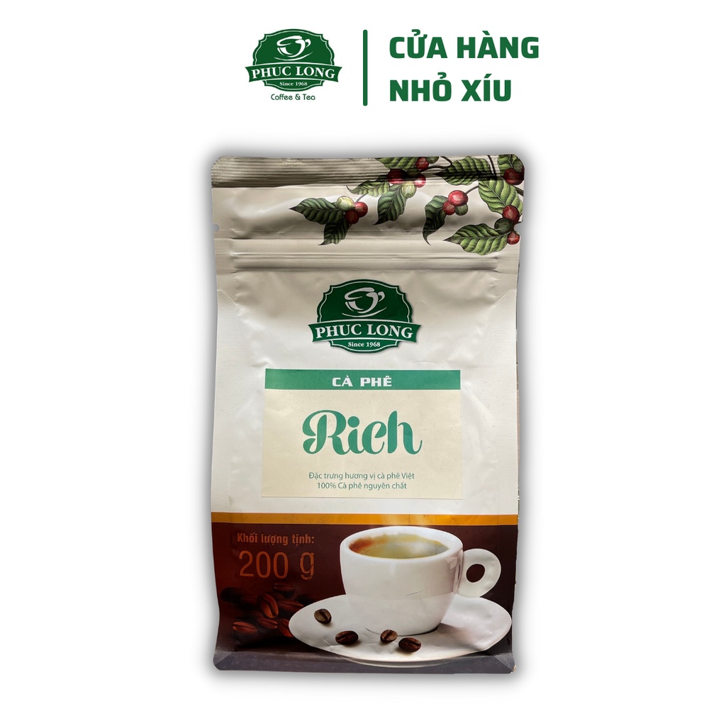 Cà Phê Rich Phúc Long 200g Date mới