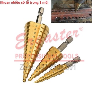 Mũi khoan tháp thẳng HSS 4241# chuôi lục giác