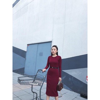 Váy body len dài tay