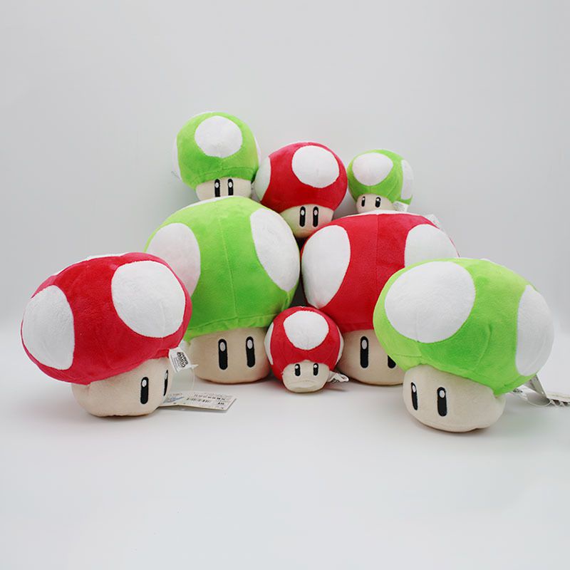 Búp bê nhồi bông hình nấm game Super Mario 2 màu dễ thương cho bé