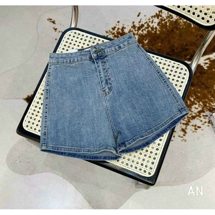 Quần short jean trơn 1 nút ôm dáng chất jean đẹppp