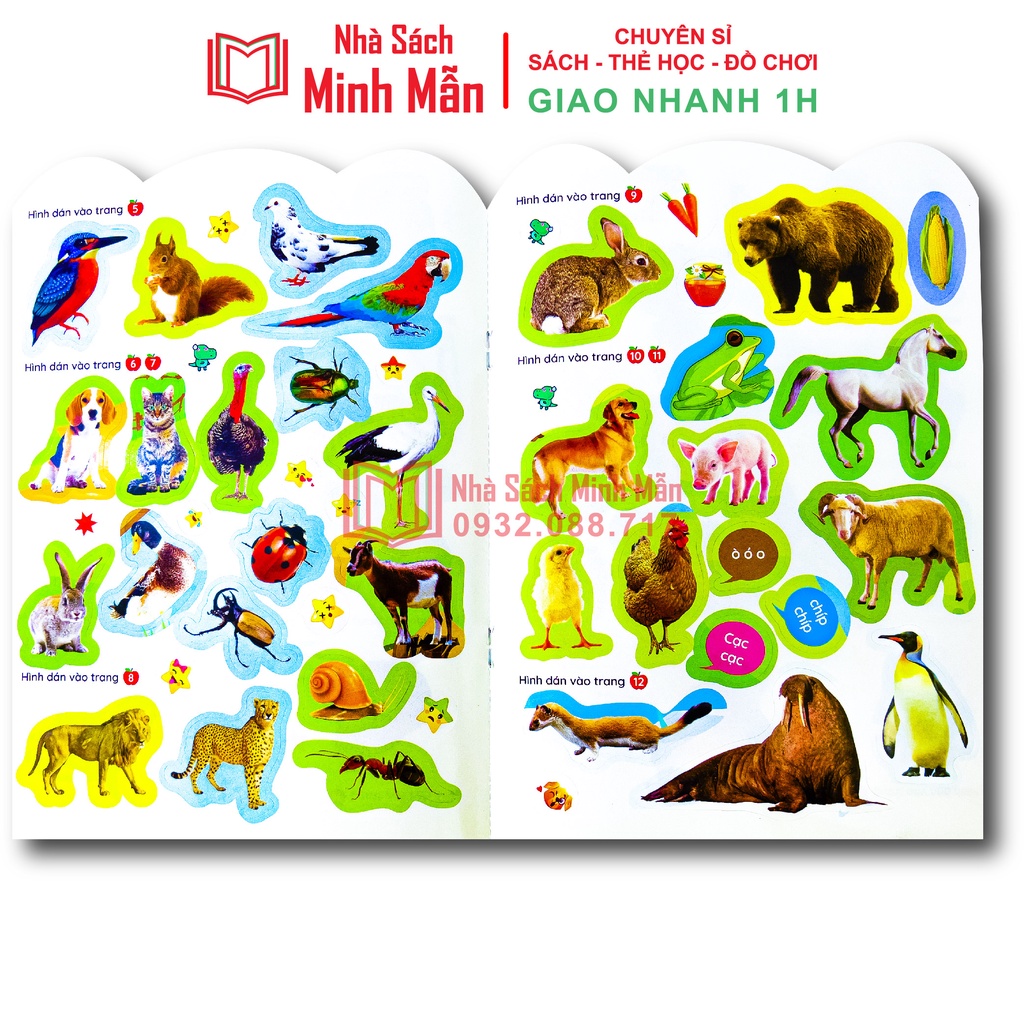 Sách - Bóc dán thông minh song ngữ Việt Anh dành cho trẻ từ 26 tuổi