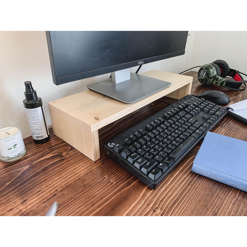 Monitor Stand - Kệ gỗ để màn hình máy tính, laptop cho bàn làm việc H16 | BigBuy360 - bigbuy360.vn