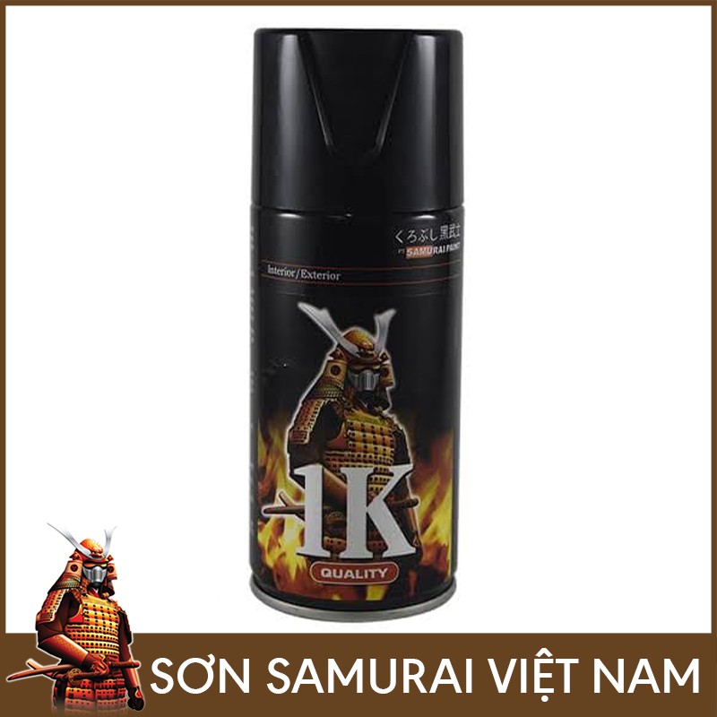 K1k phủ bóng trong, sơn xịt samurai